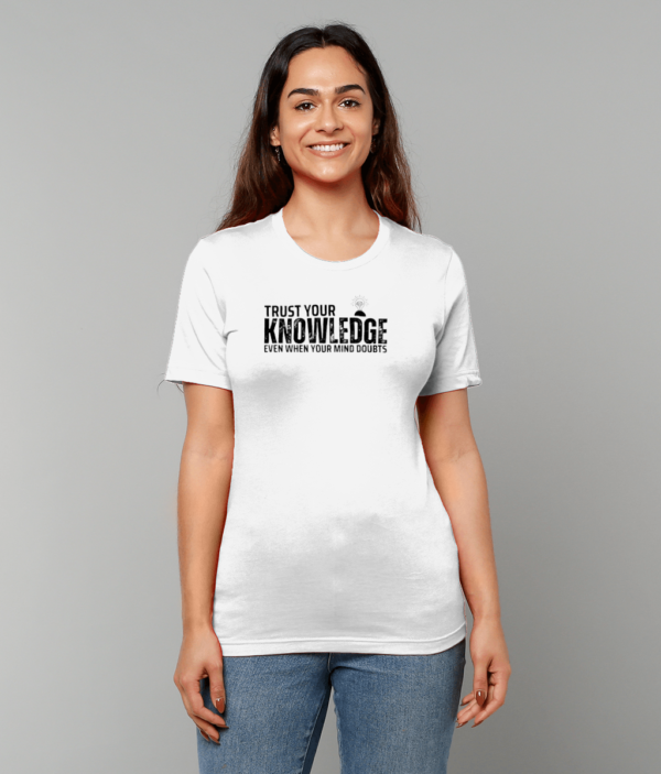 mockup-b23af747cd7602f4956c56b00c249970.png Trust Your Knowledge T-Shirt - Exam Mindset for Students