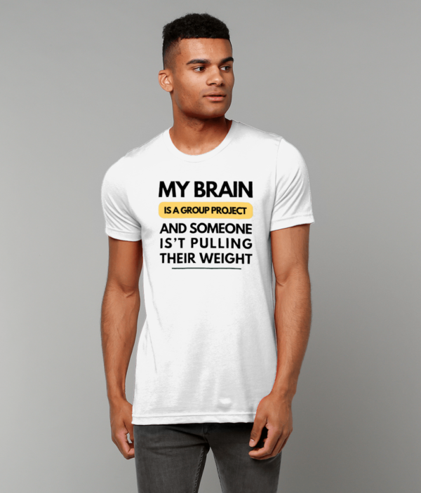 mockup-b246f7d070e85c34197766de2c2ab855.png “My Brain Is a Group Project” Tee