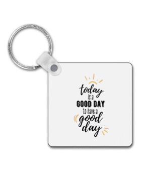 Good Day Square Keyring